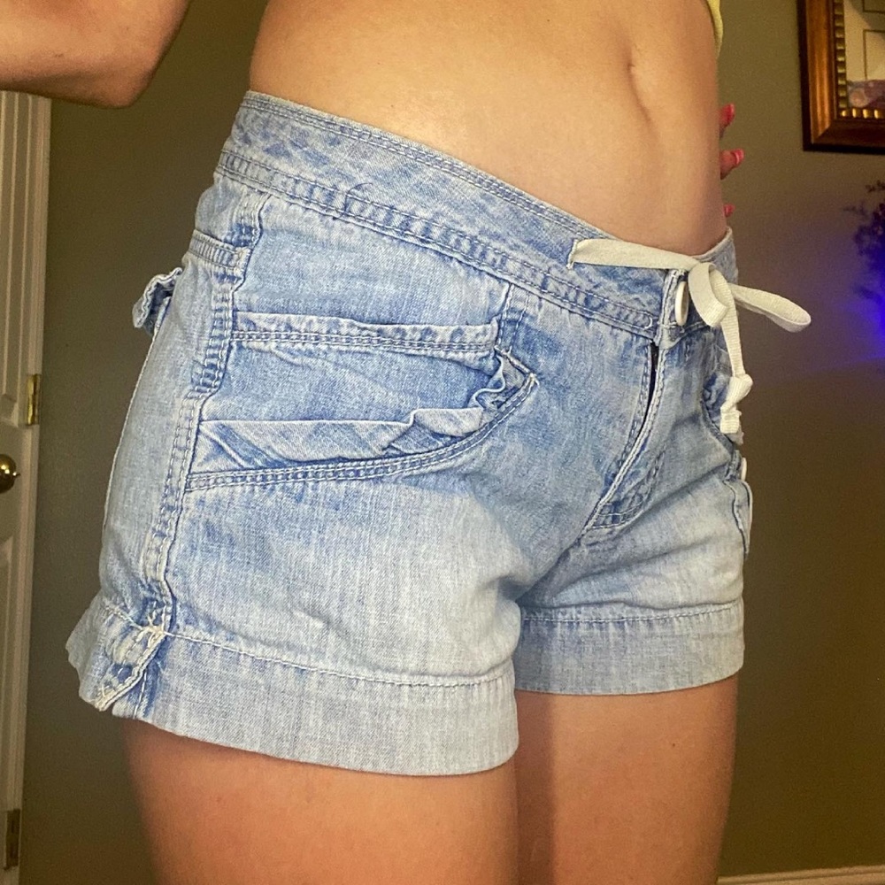 unionbay denim shorts, size 0